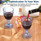 Vintage Wine Glasses Set Of 12  10 Oz Glass Goblets Wine Glassware  Romantic