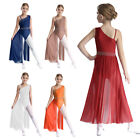 Lyrical Dance Dress Girls Modern Contemporary Ballet Costume Chiffon Dancewear