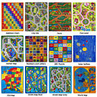 Educational Kids Rug Children For School Classroom Bedroom Non Skid Gel Backing