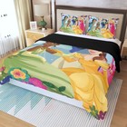 Disney Princess Characters Print Duvet Cover Set  3pcs  Quilt Cover   Pillowcase