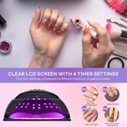 Nail Lamp  280w Professional Nail Dryer For Gel Polish Uv Light  With 66 Red Led