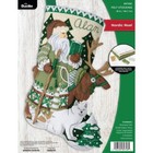 Bucilla Felt Applique Christmas Stocking Kit Nordic Noel 18 In