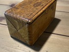 Antique Solid Oak 1889 Patent Accessory Puzzle Box   singer Sewing Machine Empty