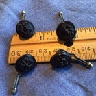 Ww11 Black Bakealite Buttons With 1-metal Shank Missing 2- Sizes As Shown