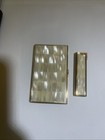 Vintage Colibri Mother Of Pearl Cigarette Case   Lighter