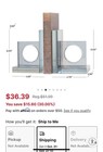 6    Silver Crystal Geometric Squarebookends With Circle Cut Outs Set