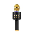 Mockins Portable Wireless Bluetooth Karaoke Microphone Purple Holiday - Black