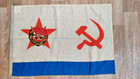 Vintage Very Rare Collectible Flag Of The Navy ussr 1 Meter 66cm
