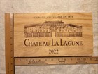 1 Rare Wine Wood Panel Chateau La Lagune France Vintage Crate Box Side 9 25 194