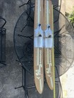 Vintage Wooden Waterskis Water Skis Nash Cruisers Jr  Measures 47 