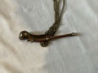 Copper Brass Boatswain Whistle Bosun Nautical Call Pipe W  Chain 4 5   St
