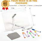 Led Light Up Message Board 12x8 Acrylic Dry Erase 7 Color Sign W  Stand