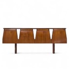 Helen Hobey Baker Mid Century Walnut King Headboard