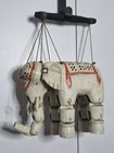 Vintage Wooden Elephant Marionette Puppet 1930 - 1950  india 