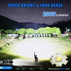 Flashlights High Lumens Rechargeable  2000 Lumen Xhp70 2 Led Flashlight Usb S   