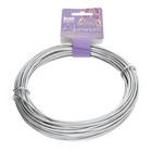 Durable 12 Gauge Anodized Aluminum Wire     39 Feet In Stylish Silver Color