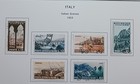 Italy - 1953 - 54 - Lot Of Stamps On Album Page  - Used   Mh
