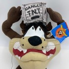 Vintage Looney Tunes Tasmanian Devil Taz Stuffed Animal Plush Danger Tnt 1998