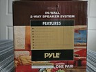 Pyle Pdiw87 8 In 2-way In-wall Speaker Directional Tweeter Wired White