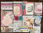 Christmas Scrapbook Junk Journal Kit Embellishments Vintage Trinkets Tags Paper