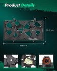 620-419 Dual Radiator Condenser Fan For Altima 2 5l 3 5l 02-06 Maxima 3 5l 04-08