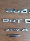 2010-14 Subaru Outback Awd Rear Trunk Emblem Letters Set  W 3m Adhesive Included