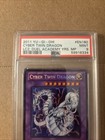 Yugioh Psa 9 Mint Cyber Twin Dragon Lcgx-en180 Secret Rare Duel Academy 2011