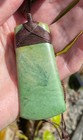 N Jerry Rare Nz Pounamu Greenstone Flower Jade Engraved  Maori Hei Toki Adze