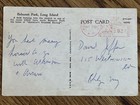 Vintage 1953 Horse Race Belmont Park Long Island Postcard Horse Jockeys  Posted