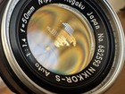 Nikon Nikkor S 50mm F1 4 Manual Focus Lens Circa 1968 Vintage W Caps