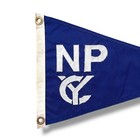 Vintage North Point Yacht Club Burgee Npyc Maryland Chesapeake Bay Nautical Flag