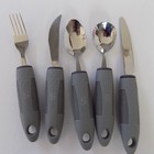 Adaptive Disability Handicap Eating Utensils Weighted Knive Fork Spoons Set 5