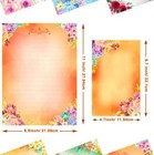 60 Pieces Cute Stationary Writing Paper And Envelope Set  2 Sides Colored  1    