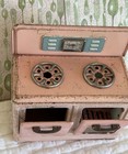 Vintage Child   s Toy Stove Oven Early 1950s Clock And Rotisserie Work