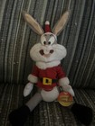 Ace Bugs Bunny Santa Plush Stuffed Christmas Looney Tunes Stuffed Plush 1997 12 