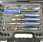 Snap-on Power Blue 3 8  Dr 33pc Metric   Sae General Service Foam Set 233fsmbfmb