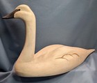 Ducks Unlimited Swan Decoy Sculpture - Signed A  Poquette   1997 Special Edition