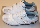 Giro Women s Factress Ec90 Carbon Road Bike Shoes - Size 40 5 - White blue - New