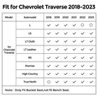 For 2018-2023 Chevy Traverse Floor Mats   Cargo Liner Only For 7 Seats  For 2   