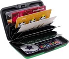 Green - Metal Wallet Credit Card Holder  Women Men Aluminum  Rfid  Hard Case