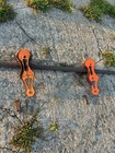 Antique Allith Prouty Co Barn Door Rollers With 8    Of Track Vgc