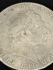 Nice  1819 British George Iii Crown Lix On Edge