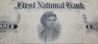 First National Bank Of Springfield Kentucky Bank Stock Certificate Rare Lady 