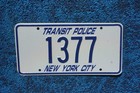 Pre 4 2  1995 New York City Police License Plate Obsolete