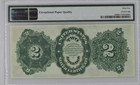 1891  2 Silver Certificate Fr  245 Windom Note Pmg 65 Epq