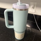 Stanley Seafoam Green Quencher H2 0 Tumbler With Handle And Straw