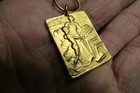 Antique Belgium Art Nouveau Gilt-bronze Plaquette  pierre Van Humbeeck  C  1902