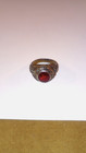 Vintage High School Class Ring W  Red Stone - Salesman s Sample  - No Name date