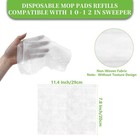 Rainflow Dry Sweeping Cloths - 100 Count Disposable Mop Pad 100 Pcs  White