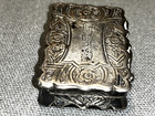 Antique  1866 English Birmingham Sterling Silver Snuff Box 52g Excellent Cond 